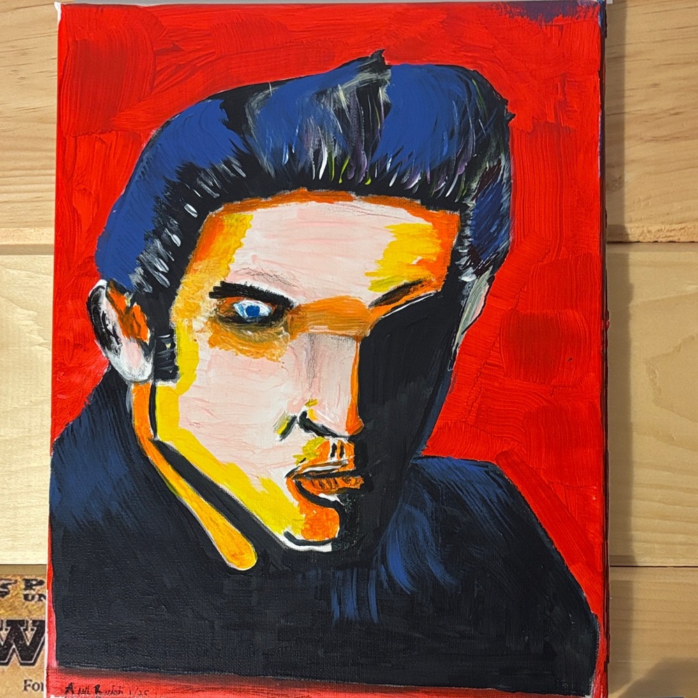 Vibrant Portrait Art on Canvas